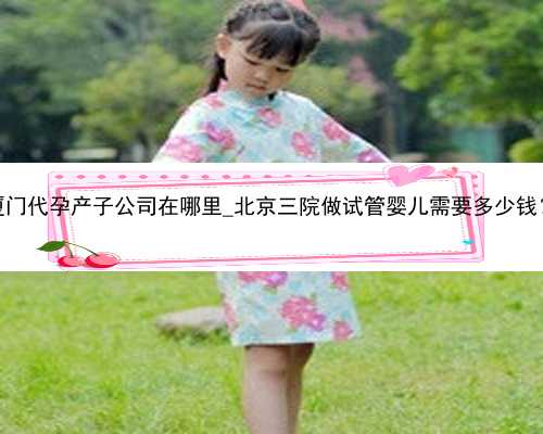 厦门代孕产子公司在哪里_北京三院做试管婴儿需要多少钱？